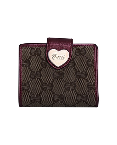 Gucci GG Heart Compact Wallet, front view